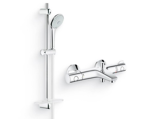 Душевой комплект Термостат Grohe Grohtherm 800 34576000 для ванны с душем + Гарнитур Euphoria 110 Massage 27231001