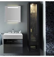 Burgbad Yumo Шкаф подвесной 35x32x176 см, с подсветкой, цвет: серый. HSKD035LF3194