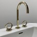 THG Collection O Смеситель для раковины, 3 отв., с донным клапаном, цвет: Soft gold. G4P-F30-151