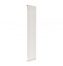 Трубчатый радиатор ТЕПЛОФОРТ ТР2180 ТВ, 10 секций, нижнее подключение ½”, белый глянец 200126