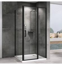 Душевой уголок Abber Sonnenstrand AG04110BS-S85B 85x110, профиль черный, стекло прозрачное