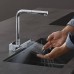 Hansgrohe Aquno Select M81 Смеситель для кухни, 1 отв., с вытяжным душем, sBox, цвет: хром. 73830000