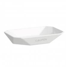 Laufen Home collection Керамическая мыльница 130х85х25 мм TRIO DISH, настольная, цвет: белый. 8.7777.6.000.000.1