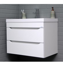 Тумба подвесная под раковину Айсберг, "Bazis 90" Ева с двумя ящиками В2