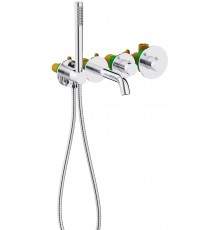 Timo 2324/00YSM Saona Термостат для ванны, настен., на 4 отв., Комплект, хром 2324/00YSM