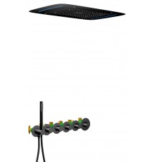 Timo SX-2319/03SM Saona Набор для комплектации душа, с терм., 680х430 мм, 3 режима, микрофон, черный SX-2319/03SM
