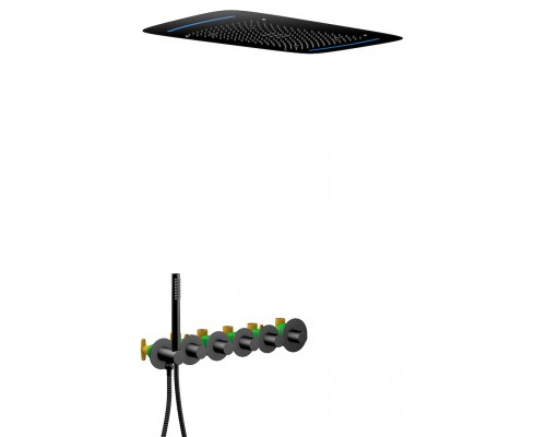 Timo SX-2319/03SM Saona Набор для комплектации душа, с терм., 680х430 мм, 3 режима, микрофон, черный SX-2319/03SM