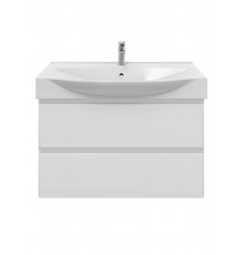 Тумба под раковину без столешницы SanStar Arista 105 подвесная, глянцевая белая