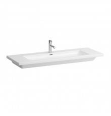Laufen Living City Раковина-столешница Living square 130х48 см, отв по центру, цвет: белый. 8.1643.6.000.104.1
