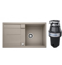 Комплект Мойка Blanco Metra 5S 517348 серый беж + Измельчитель KUCHENSTERN Muhle 350MU35