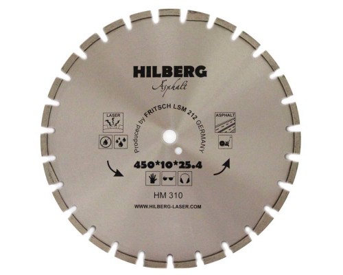 Диск алмазный Hilberg 450*25,4 Hard Materials Лазер асфальт HM310 Диск алмазный Hilberg 450*25,4 Hard Materials Лазер асфальт HM310