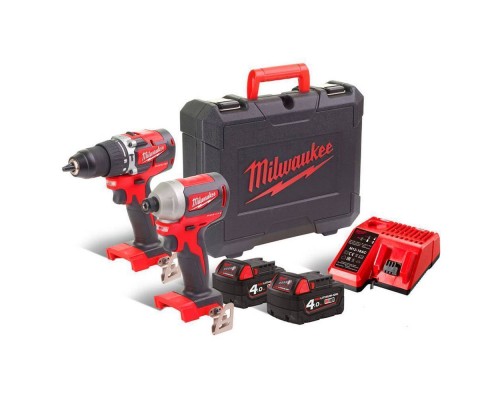 Набор инструментов Milwaukee M18 CBLPP2A-402C(шуруповерт+винтоверт) Набор инструментов Milwaukee M18 CBLPP2A-402C(шуруповерт+винтоверт)