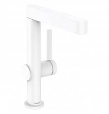 Hansgrohe Finoris Смеситель для раковины, на 1 отв., с поворотным изливом, с донным клапаном, цвет: белый матовый. 76060700