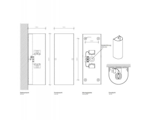 Decor Walther Half Светильник настенный 9x8x23.5см, 2x GU10 max. 50W, цвет: хром. 0309700