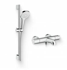 Душевой комплект Термостат Hansgrohe Ecostat 1001 CL ВМ 13201000 для ванны с душем + Гарнитур Croma Select E Vario 26582400