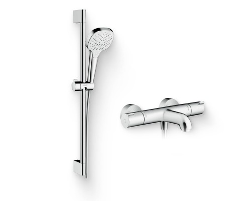 Душевой комплект Термостат Hansgrohe Ecostat 1001 CL ВМ 13201000 для ванны с душем + Гарнитур Croma Select E Vario 26582400 Душевой комплект Термостат Hansgrohe Ecostat 1001 CL ВМ 13201000 для ванны с душем + Гарнитур Croma Select E Vario 26582400