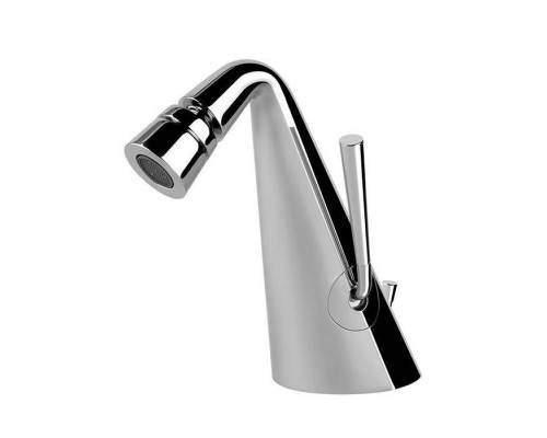 Gessi Cono Смеситель для биде на 1 отв. с донным клапаном и соединительными шлангами, цвет: хром. 45007#031