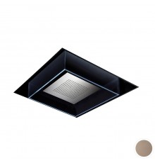 Newform Head Showers Верхний душ 74x74см, потолочный, скрытый, хромотерапия, цвет: copper glossy / черный. 688.M2.075