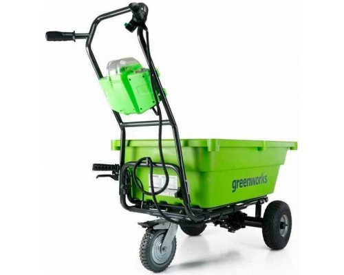 Тележка садовая самоходная Greenworks G40GCk4, 40v, 106 л (АКБ 4 А·ч и ЗУ)