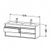 Duravit Ketho Тумба подвесная, 127x47.5х48см., с раковиной, 2 выдв.ящика, цвет: белый глянцевый. 2336130000,  KT643302222