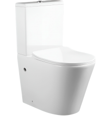 Унитаз-компакт Ceruttispa Sella CT9864 безободковый, с микролифтом, белый