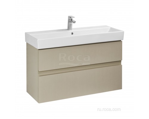 Roca A857641515 Oleta Тумба под умывальник 100 капучино матовый, 2 ящика A857641515