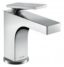 Axor Citterio Смеситель для раковины, 1 отв., излив h90мм, с текстурой, цвет: хром. 39001000