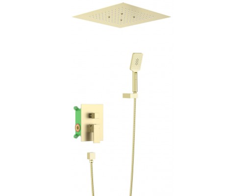 Timo SX-2029/17SM Selene Набор для комплектации душа 400х400/100х140 мм, 1/3 режима, золото матовое SX-2029/17SM