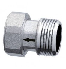Фитинги цанговые Американка c обратным клапаном, хром. 1/2”НР-3/4”НГ под пломбу FC 8347 3412