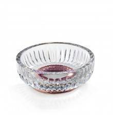 3SC Elegance Мыльница настольная, цвет: прозрачный хрусталь/oro rosa lucido. EL01ACRGDR