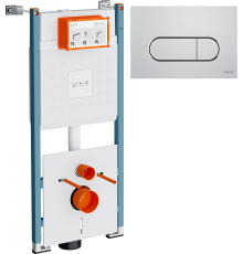 Система инсталляции для унитазов VitrA V-Fix Core 732-5800-01PV с кнопкой Root Round 740-2280 хром