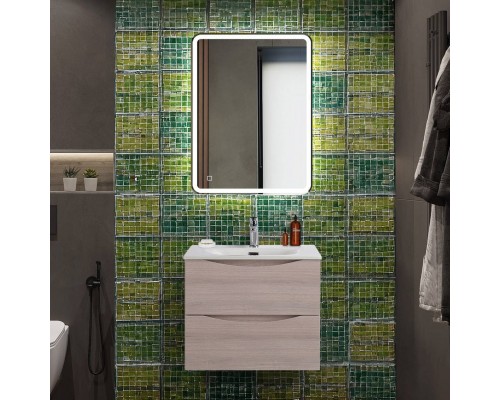 Мебель для ванной комнаты BelBagno Marino-cer-n 60 подвесна, rovere grigio Мебель для ванной комнаты BelBagno Marino-cer-n 60 подвесна, rovere grigio