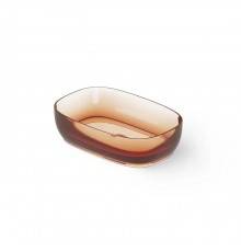 Dea Design Washbasins Раковина 55х36х14см., накладная, без отв., Glasstek, прозрачная смола, цвет: Sunset R1. DD9092 550 R1
