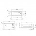 Duravit D-Code  Ванна акриловая 160х70x40см, встраиваемая, с 1 наклоном для спины, выпуск в зоне ног, цвет: белый. 700096000000000,  790225000001000/89013099098000