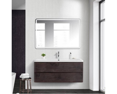 Мебель для ванной комнаты BelBagno Albano 120 подвесная, rovere nature grigio, белая глянцевая раковина