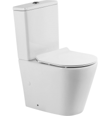Унитаз-компакт BelBagno Flay-r BB2149CP-TOR безободковый, крышка BB2111SC с микролифтом, бачок BB2149T