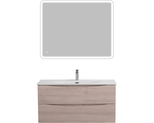 Мебель для ванной комнаты BelBagno Marino-cer-n 100 подвесная, rovere grigio
