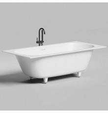 Salini Ornella Axis 190 Kit Встраиваемая ванна 190х90х60см, прямоугольная, материал: S-Sense, донный клапан UpDown, слив-перелив, цвет: белый матовый. 103512M