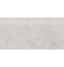Ступени Kerama Marazzi Про Лаймстоун матовые, ректифицированные 60х30 серые светлый