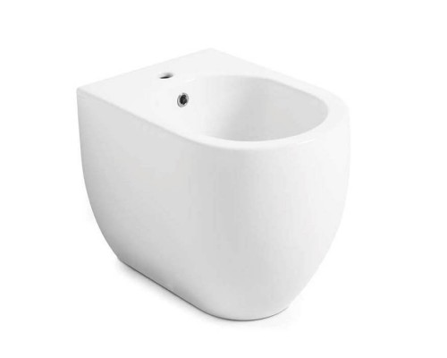 Kerasan Flo Биде напольное 48см., приставное, 1 отв., цвет: белый. 312701