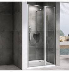 Душевая дверь в нишу Abber Sonnenstrand AG04130S 130 см, профиль хром, стекло прозрачное