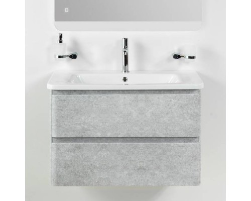 Тумба с раковиной BelBagno Albano-Cer 80 подвесная, cemento verona grigio Тумба с раковиной BelBagno Albano-Cer 80 подвесная, cemento verona grigio