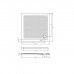 Artceram Душевой поддон 90x90х5.5cм., квадратный, цвет: grigio oliva. PDQ008 15 00