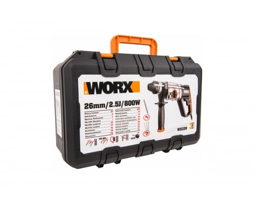 Перфоратор WORX WX339, 800Вт