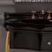 Kerasan Retro Комплект мебели, ножки: золото, ручки: кристалл/кольцо-золото, 100см, подвесной, Цвет: черный глянец, . 105001*1, 7363K4