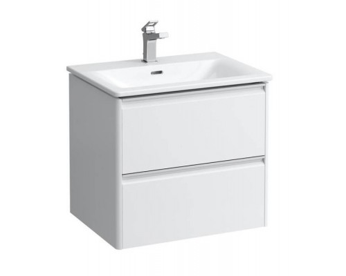 Laufen Palace Комплект мебели 600х450х545 мм., с раковиной Slim, 2 ящика, органайзер для ящика, ручка анодированный алюминий, цвет: белый матовый. 8.6070.2.260.104.1 Laufen Palace Комплект мебели 600х450х545 мм., с раковиной Slim, 2 ящика, органайзер для ящика, ручка анодированный алюминий, цвет: белый матовый. 8.6070.2.260.104.1