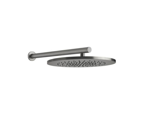 Gessi Shower316 Душевая головка шарнирная для настенногокрепления на 1/2 с защитой от известкового налёта, Oslash;350, цвет: шлифованная сталь. 54148#239