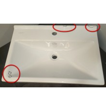 SaleAQFST60SLWB01 Sanita Lux Раковина мебельная Fest 605х403х219(60) мм, с отв. под смес., с отв. пе SaleFST60SLWB01_1105