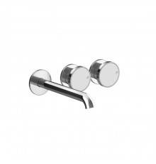 Gessi Origini Смеситель для раковины встраиваемый  с изливом на 3 отв, цвет: хром. 66090#031