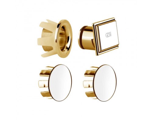 Gessi Eleganza Пробка для перелива с пробками для боковых отверстий для арт. 46755, цвет: Gold CCP. 46765#080